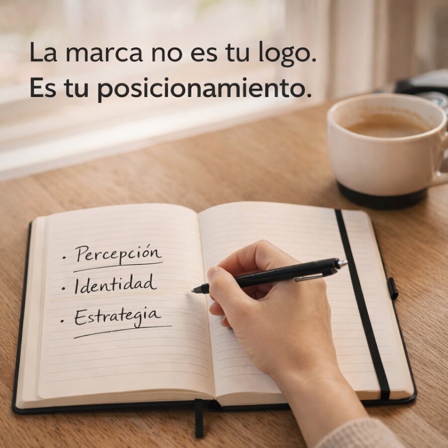 La marca no es tu logo. Es tu posicionamiento: percepción, identidad, estrategia
