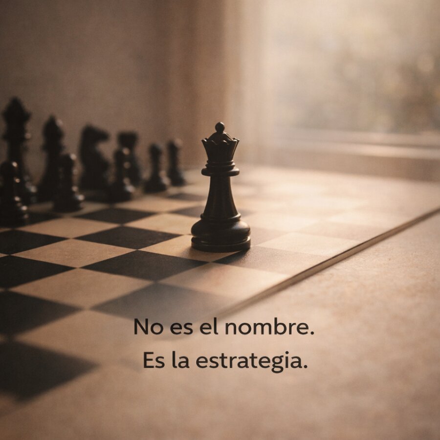 No es el nombre. Es la estrategia